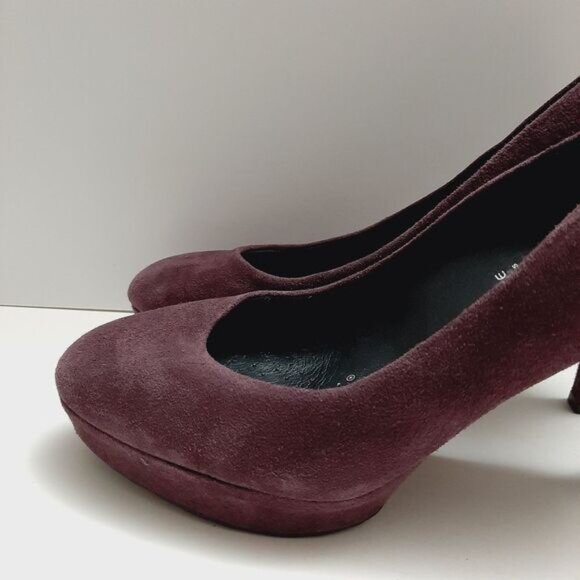 ROCKPORT Adiprene Platform Pumps High Heels Purple Suede Leather Sz 8.5 | Eur 39 - Picture 6 of 16